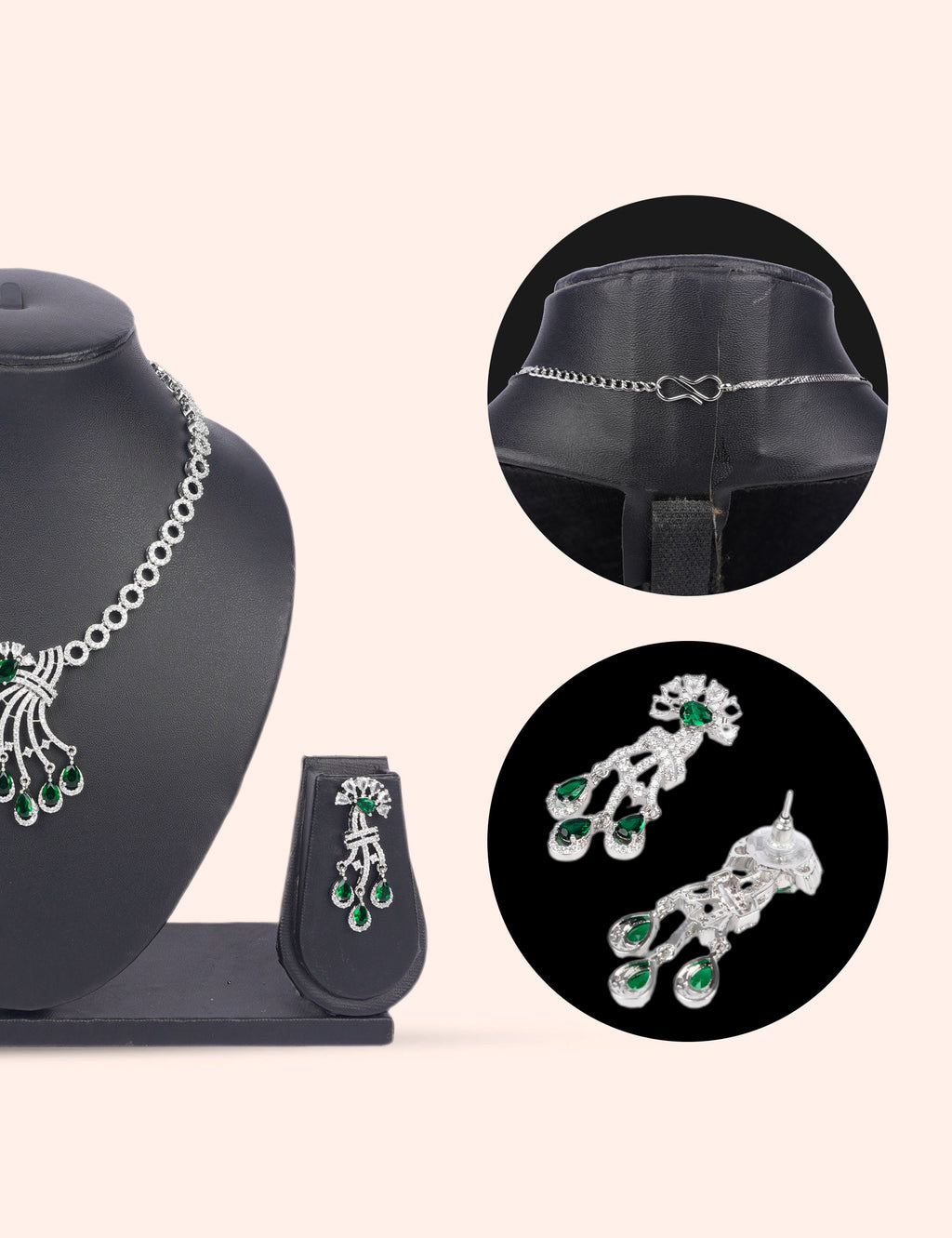 The Prism Dynasty & Zirconia Diamond Statement Set by N Dazzles Designs