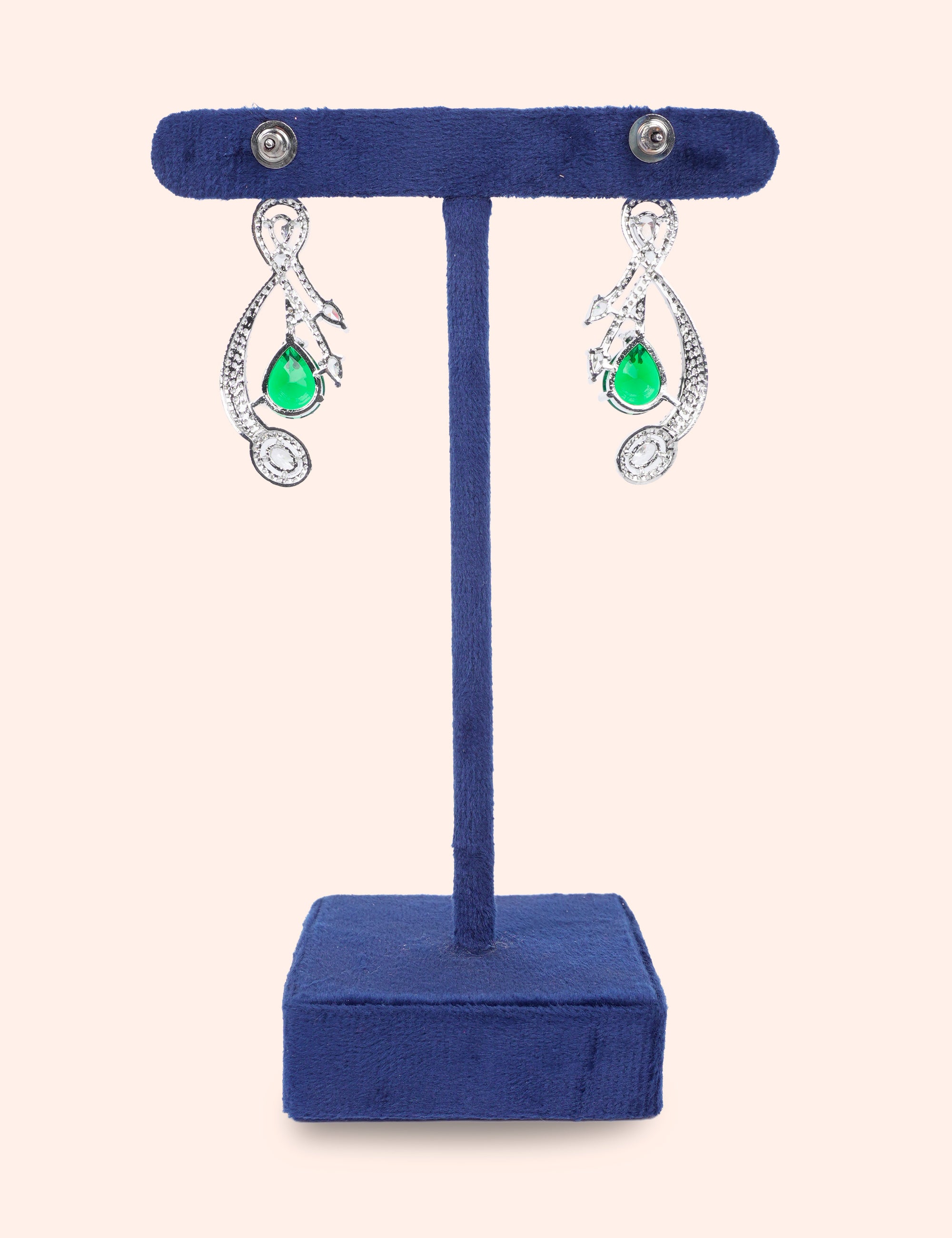 Royal Emerald Danglers