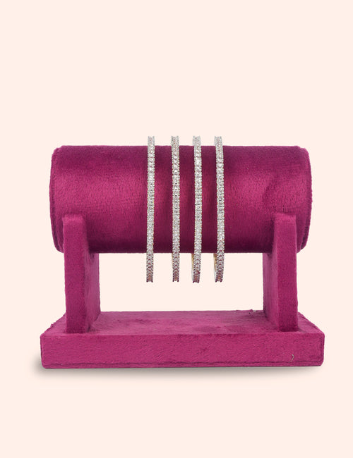 Crystal Line Bangles