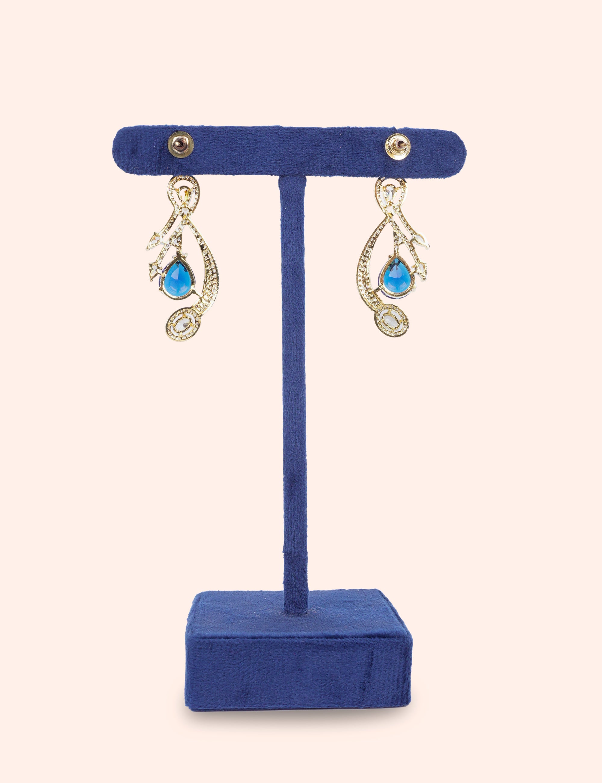 Noor Blue Teardrop Elegance
