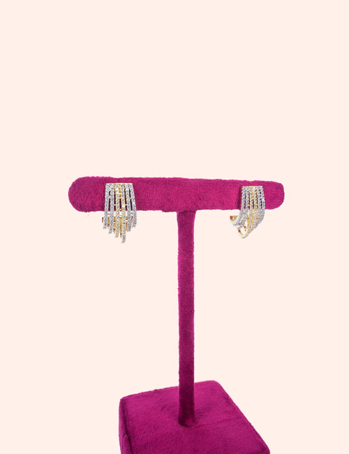 Diamond Fringe Earrings