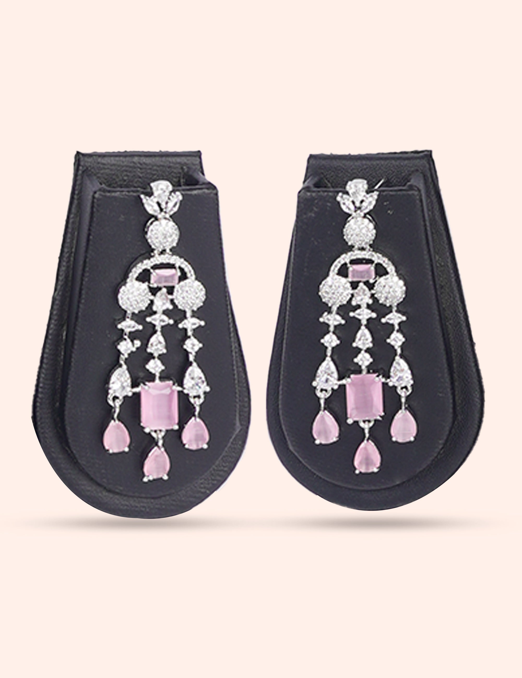 Royal Rosé & Zirconia Diamond Statement Set by N Dazzles Designs
