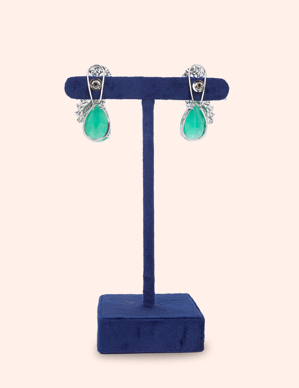 Emerald Drop Spark Earrings