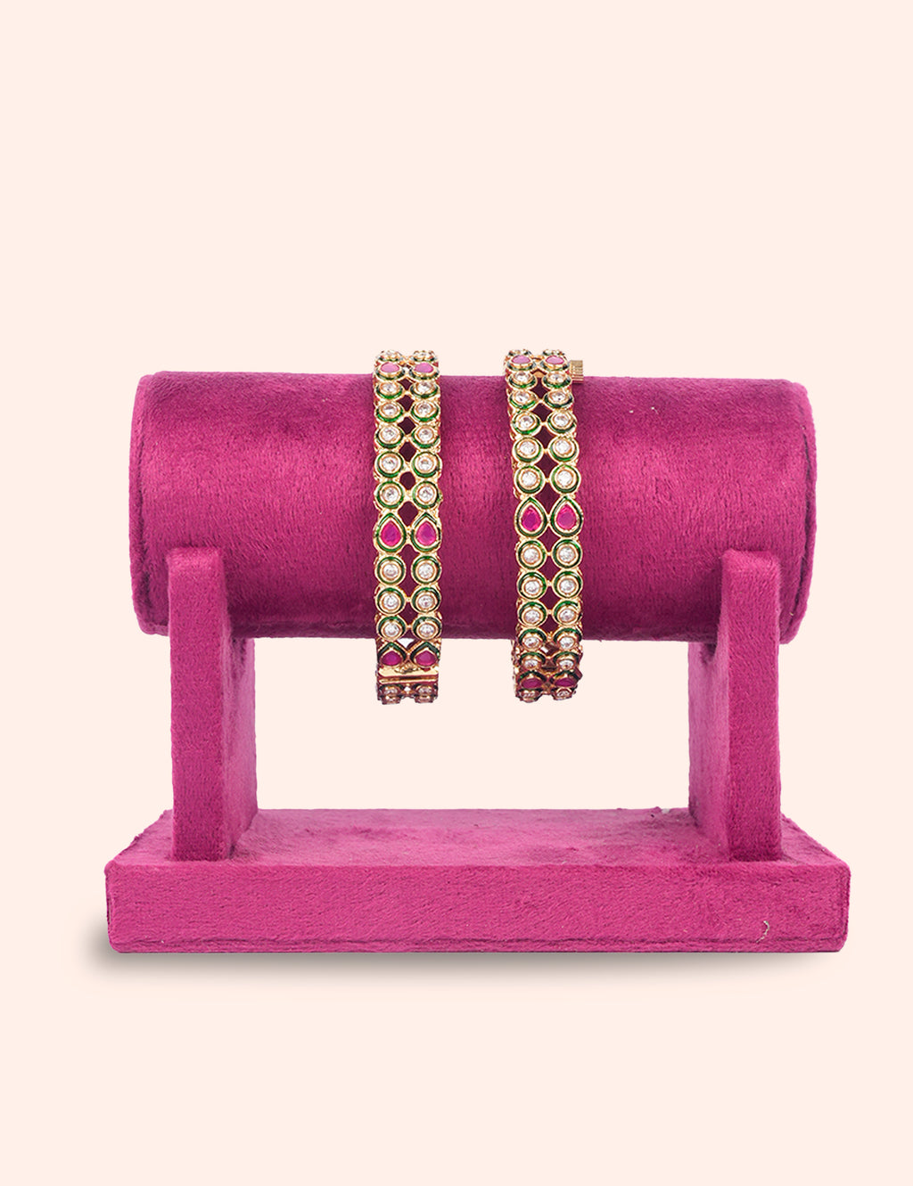 Dual Color Stone Bangles