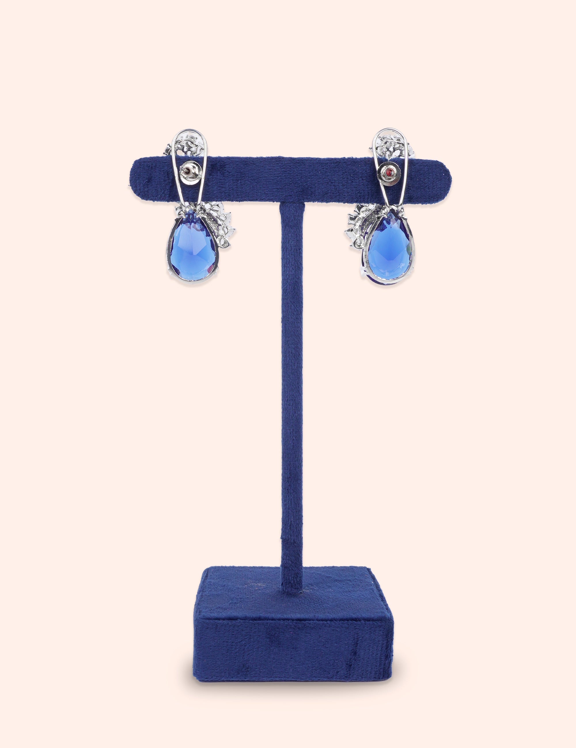 Regal Sapphire Drop Earrings