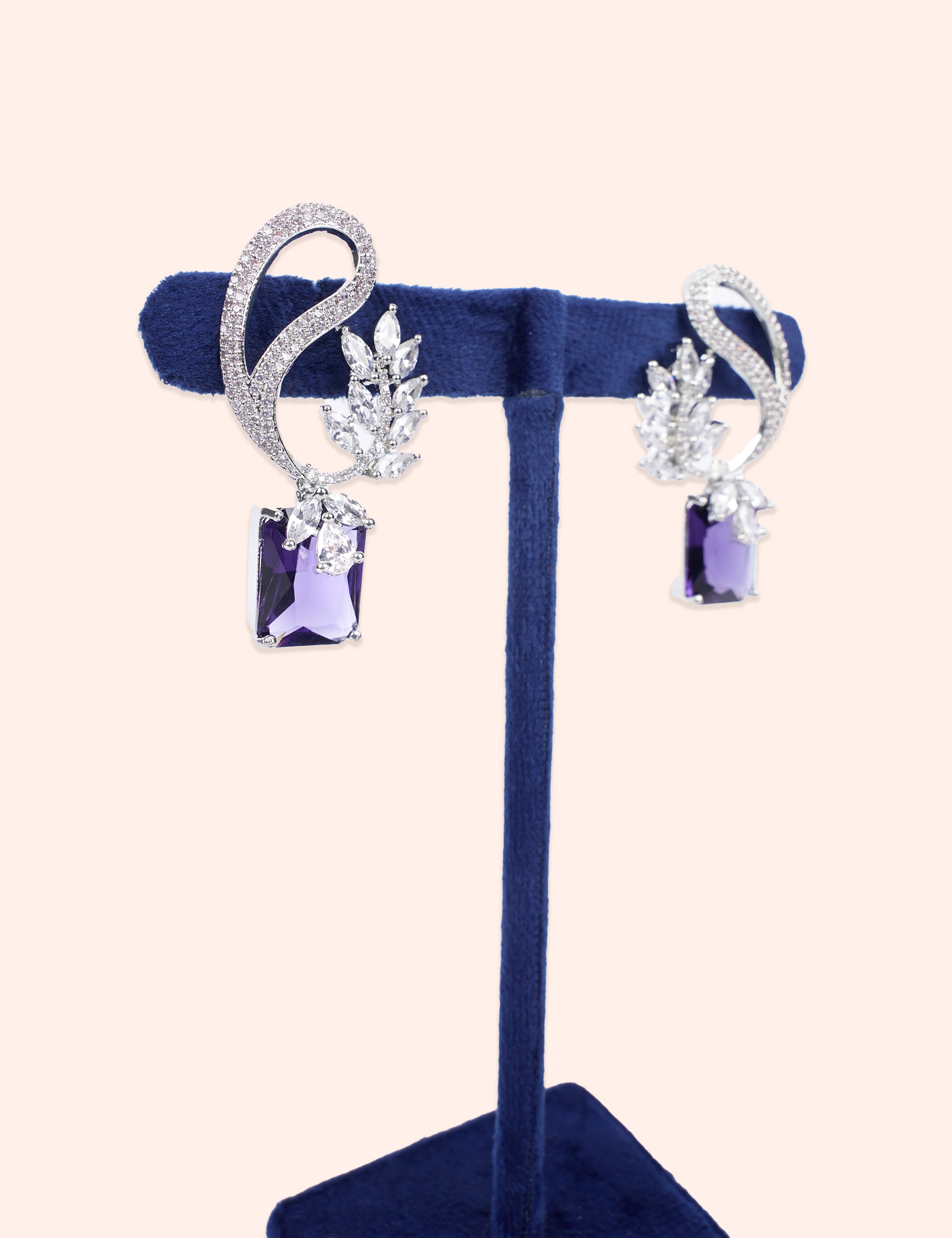 Royal Lavender Drop Earrings