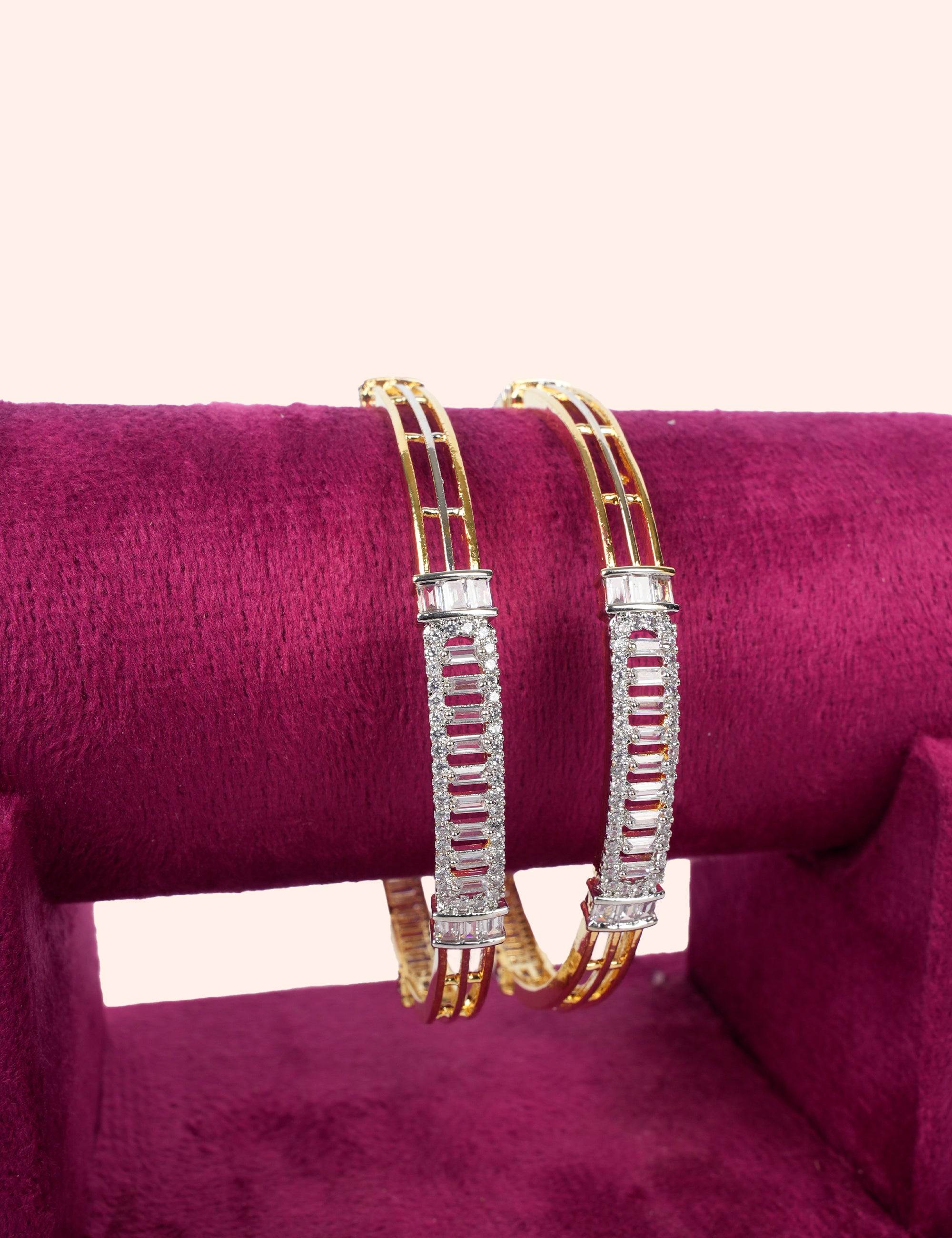 Elegant Gold Line Bangles