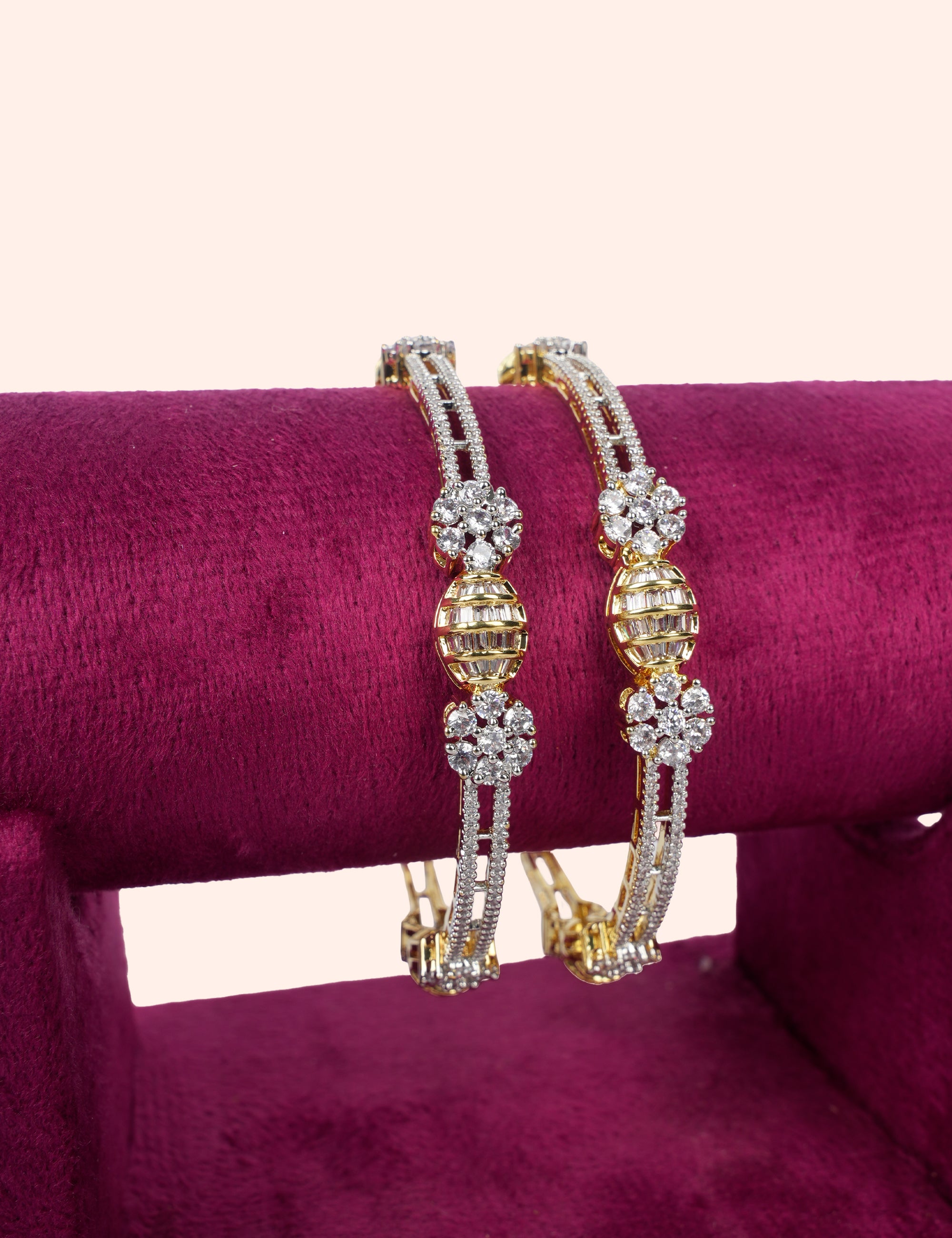 Fancy Gold Bead Bangles