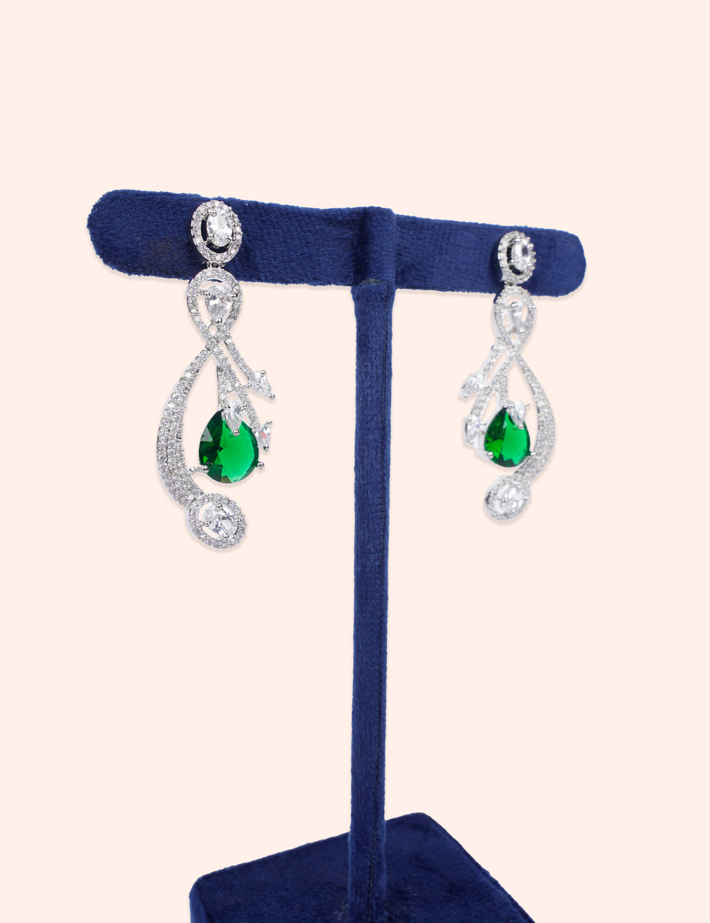 Royal Emerald Danglers