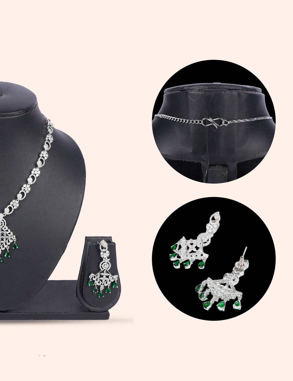 Royal Heirloom & Zirconia Diamond Statement Set by N Dazzles Designs
