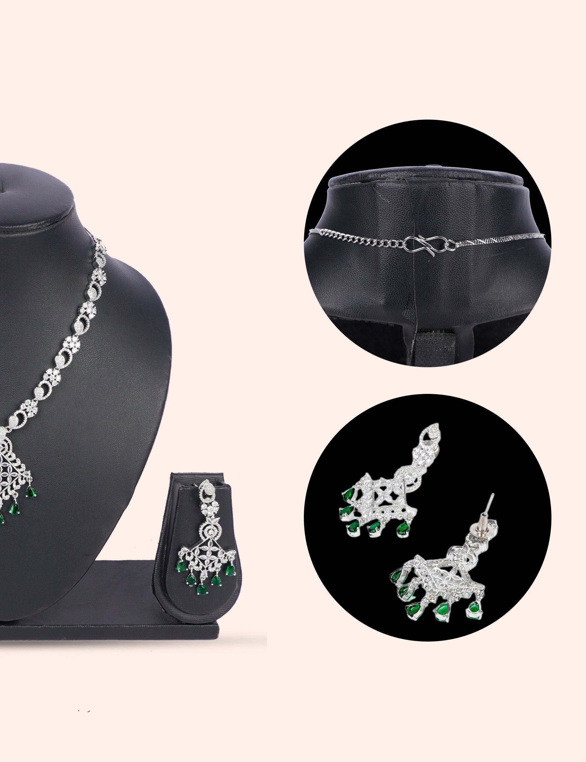 Royal Heirloom & Zirconia Diamond Statement Set by N Dazzles Designs