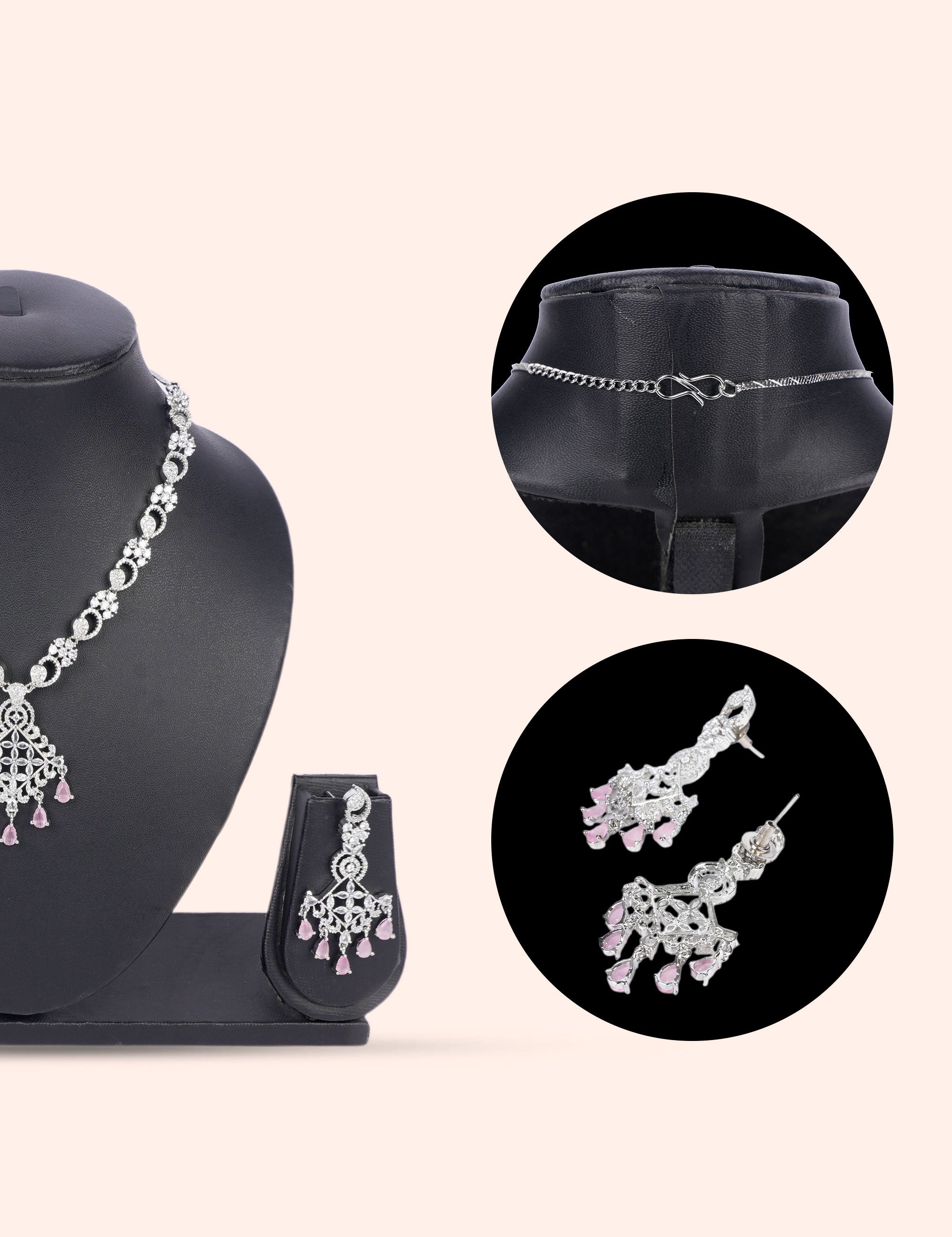 Shahi Gulnaar & Zirconia Diamond Statement Set by N Dazzles Designs