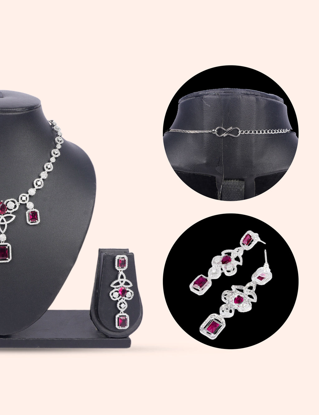 Imperial Zariya Set & Zirconia Diamond Statement Set by N Dazzles Designs