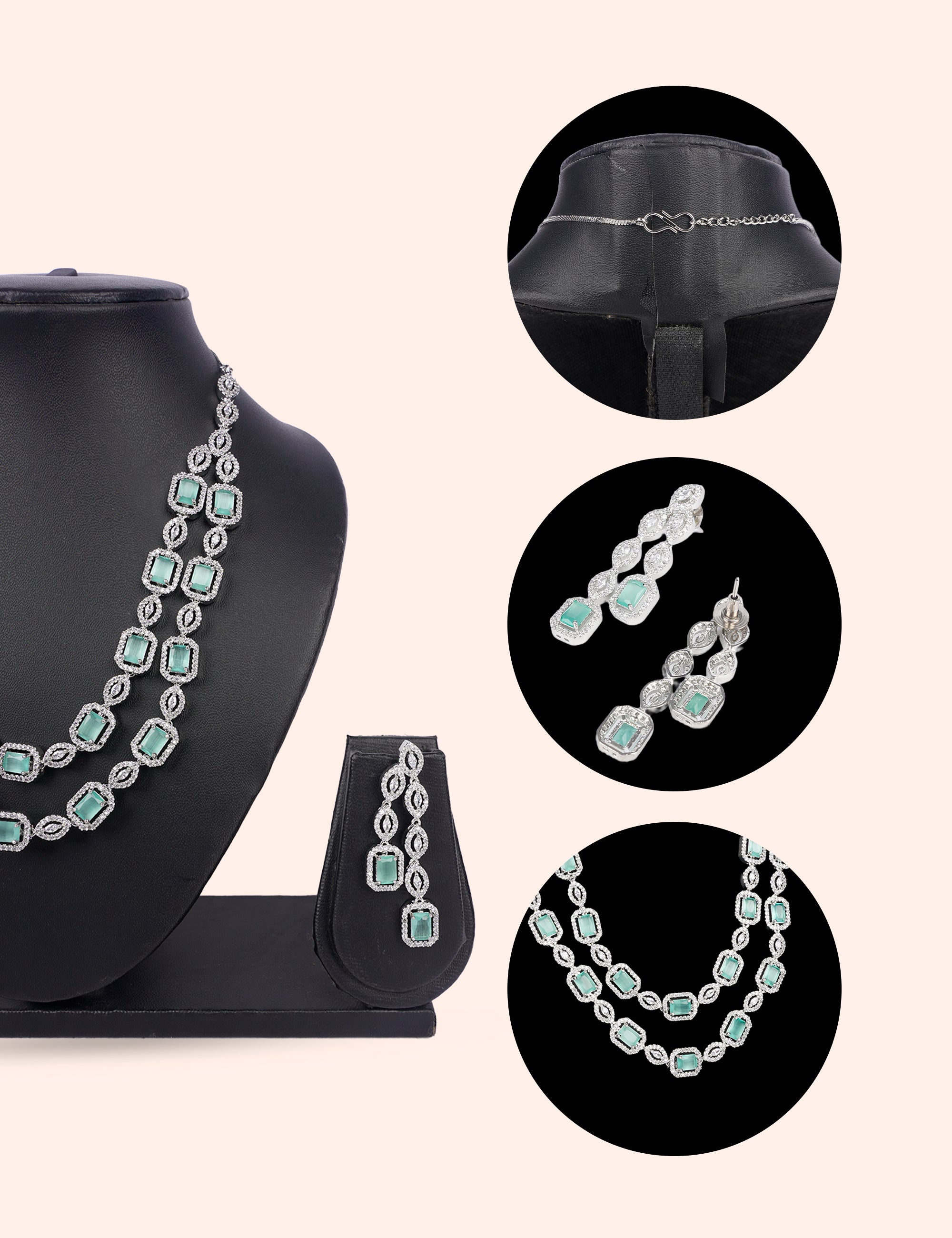 Sea Queen & Zirconia Diamond Statement Set by N Dazzles Designs