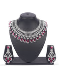 Rose Lattice Queen & Zirconia Diamond Statement Set by N Dazzles Designs