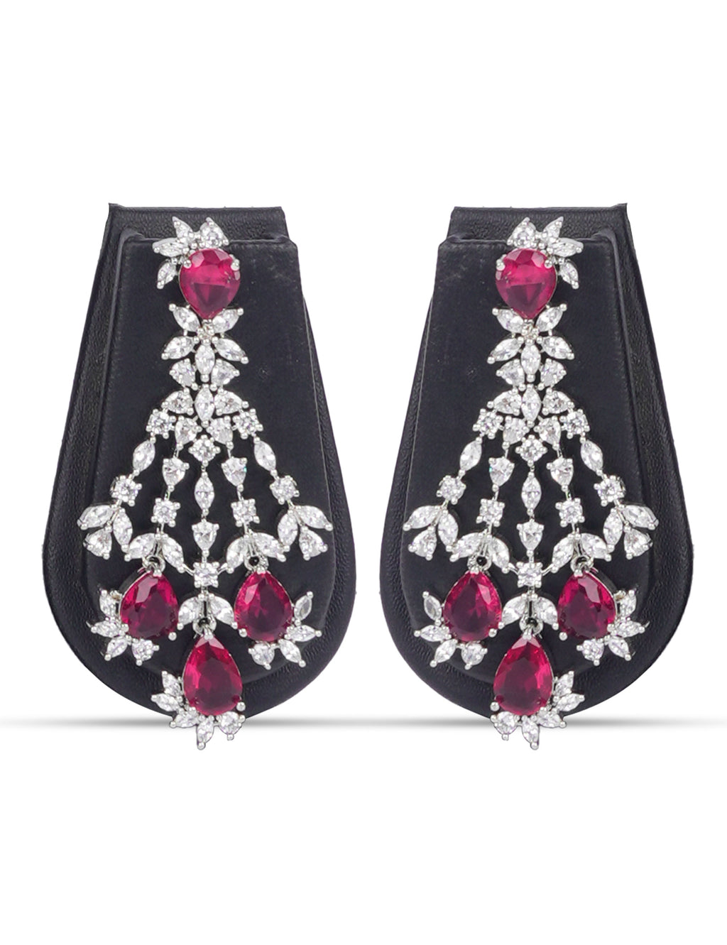 Rose Lattice Queen & Zirconia Diamond Statement Set by N Dazzles Designs