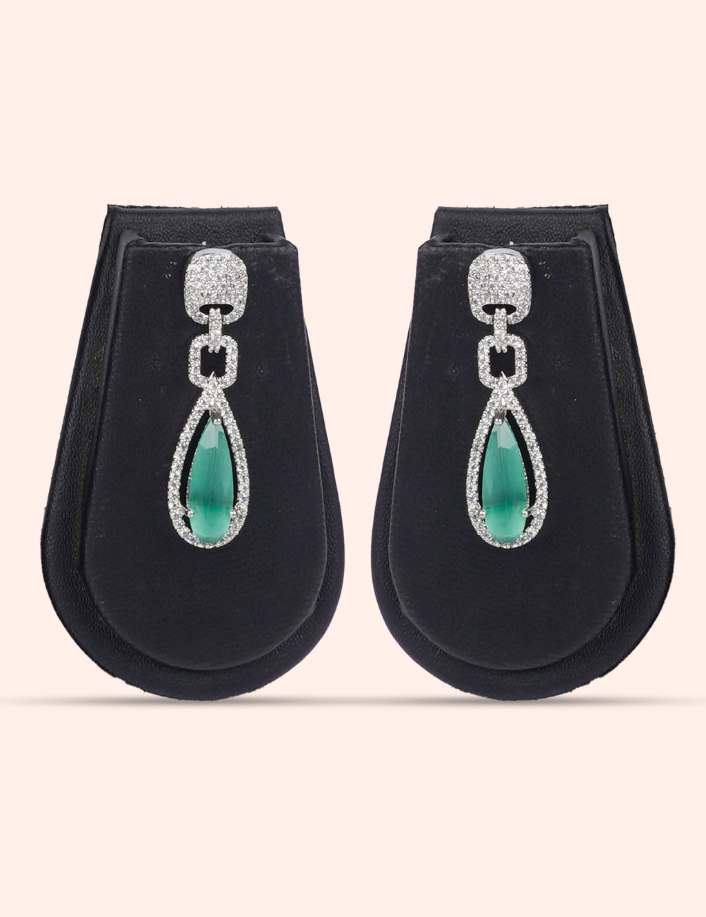 Sea-Glass Sentinel & Zirconia Diamond Statement Set by N Dazzles Designs