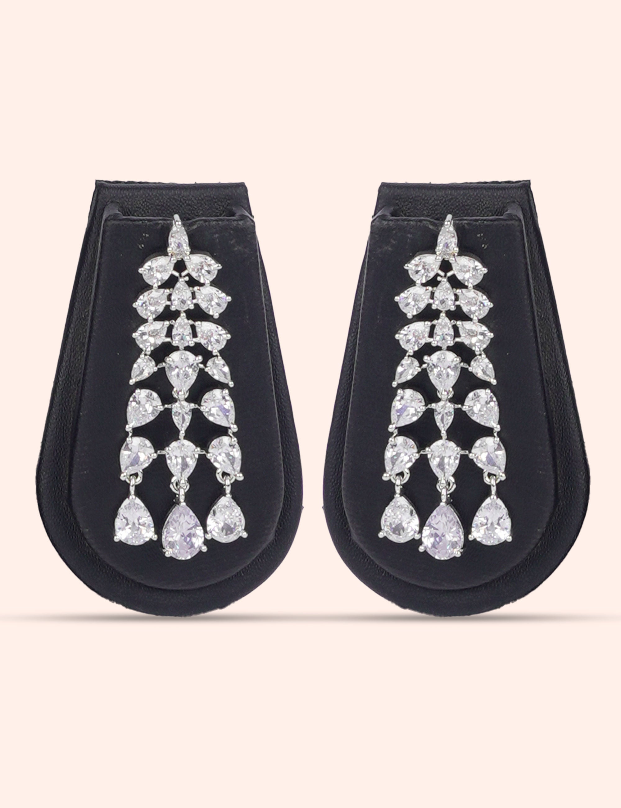 Diamond Rain Layers & Zirconia Diamond Statement Set by N Dazzles Designs
