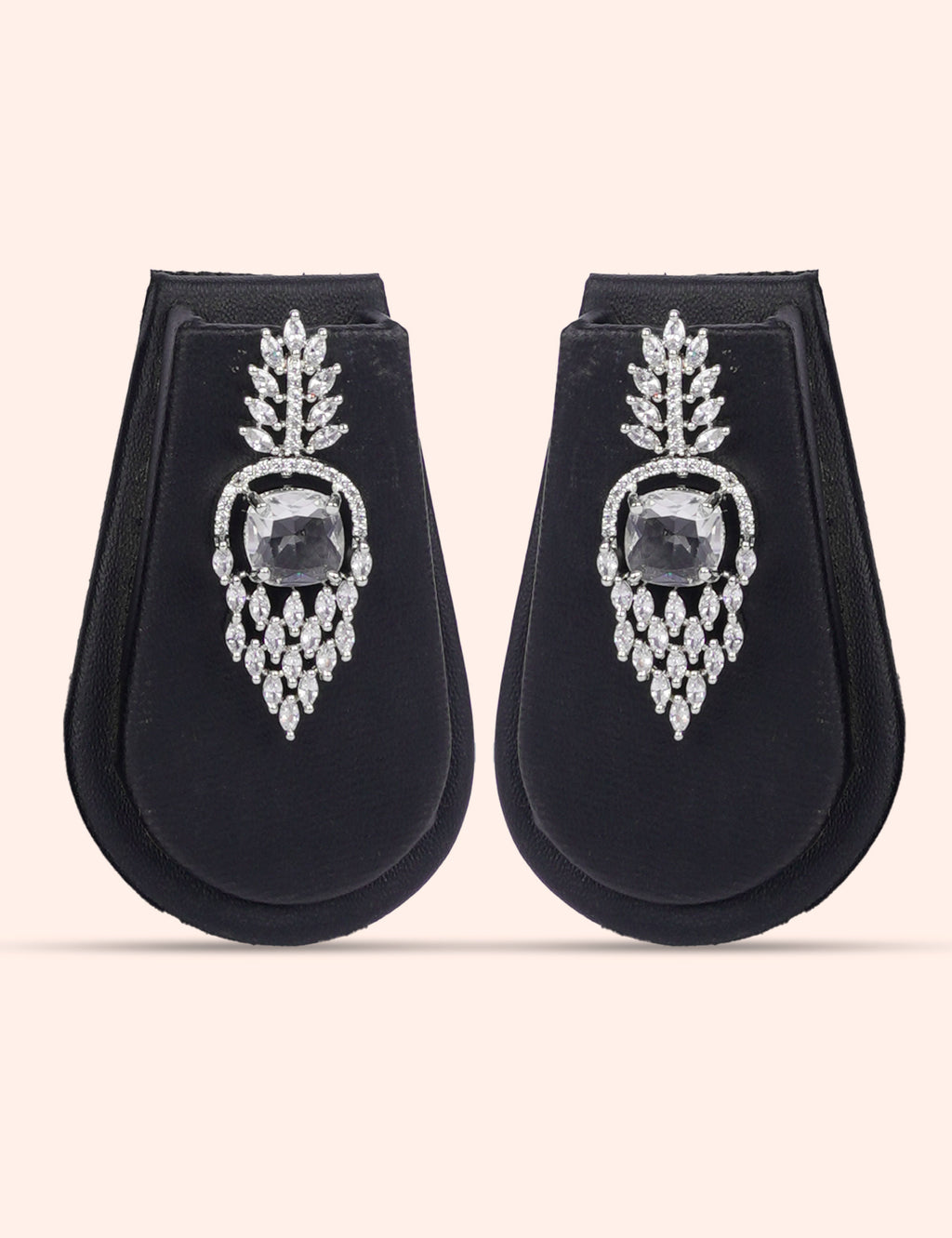 Silver Nebula & Zirconia Diamond Statement Set by N Dazzles Designs