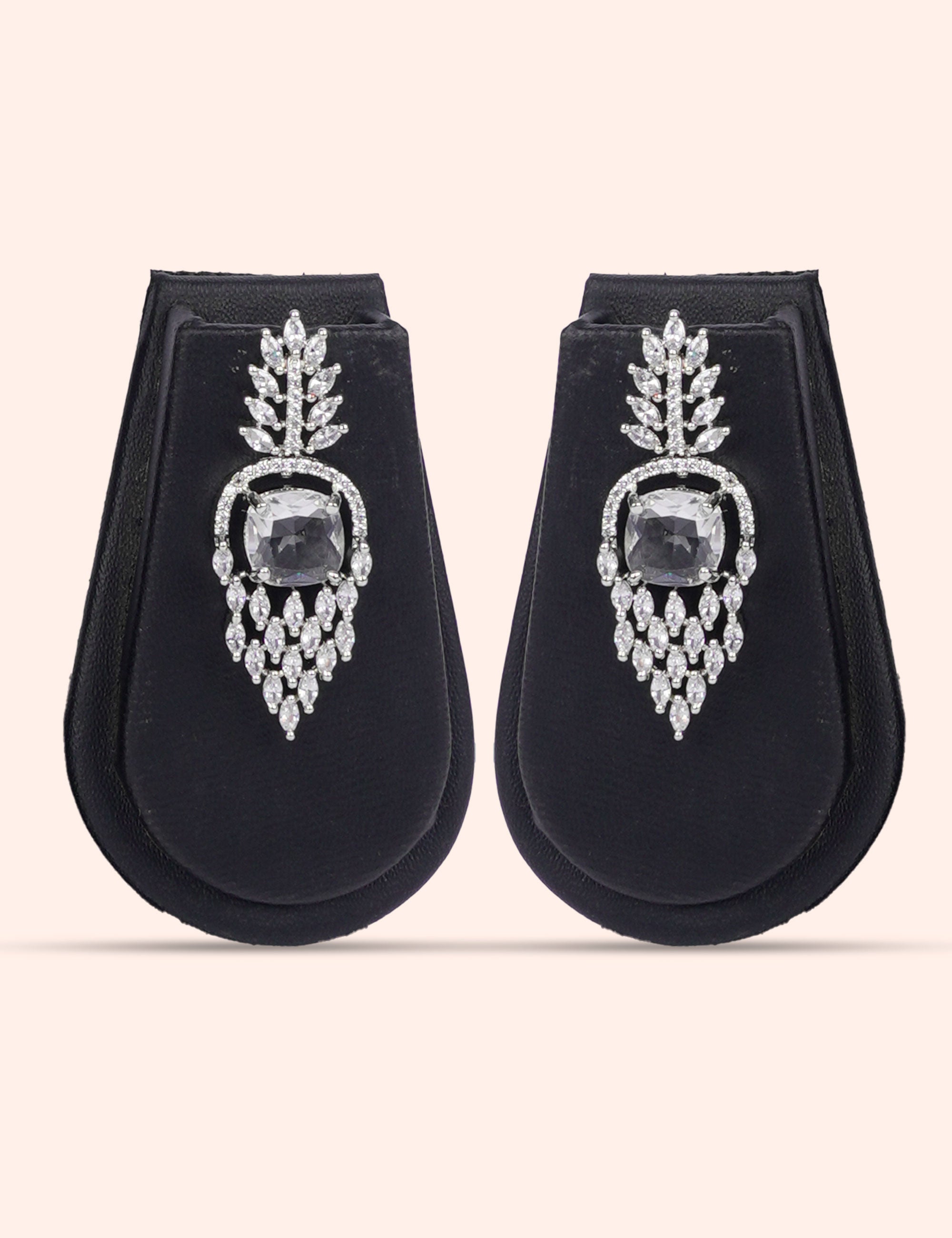 Silver Nebula & Zirconia Diamond Statement Set by N Dazzles Designs