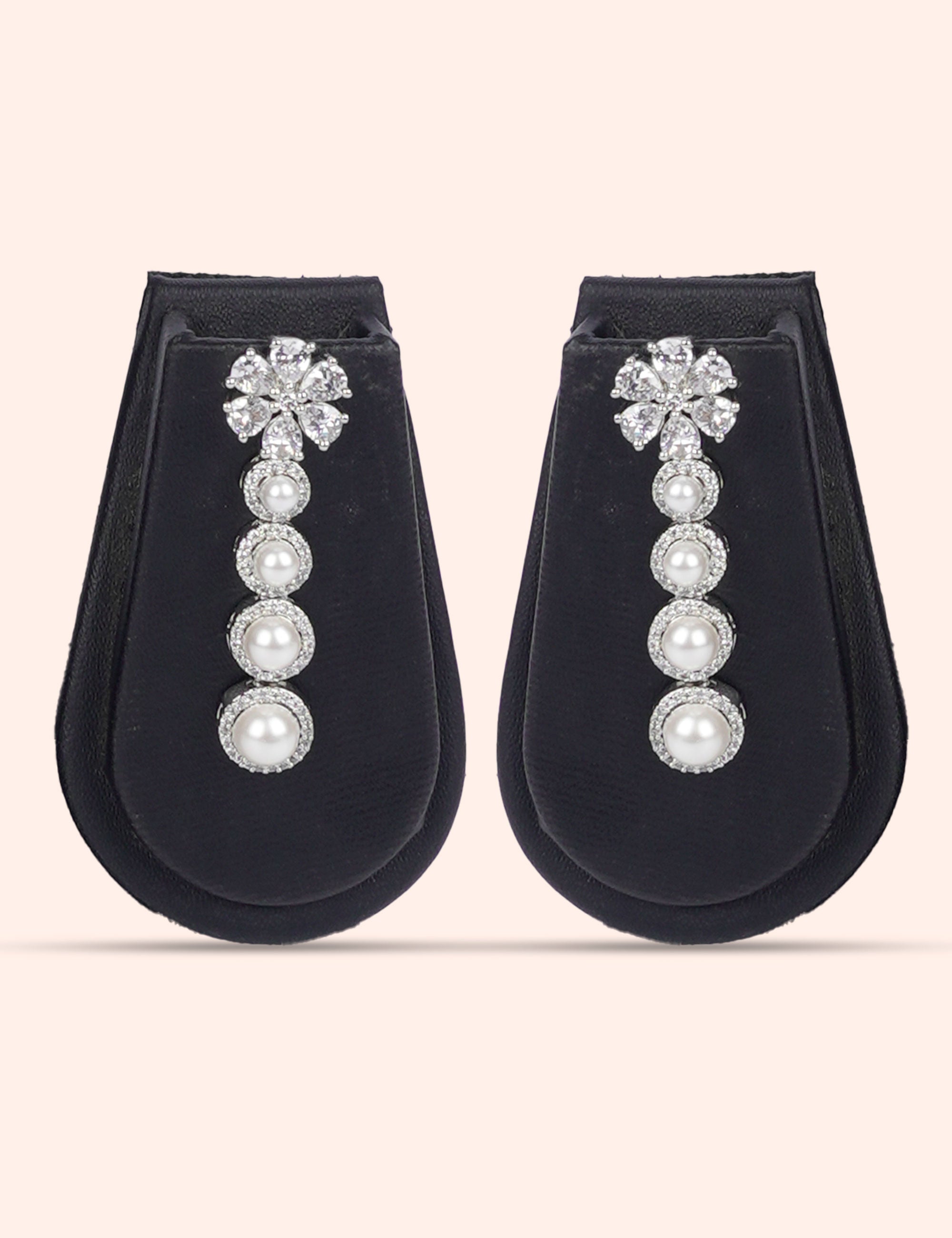 Empress Aura & Zirconia Diamond Statement Set by N Dazzles Designs (the entire is pearl and white ring)
