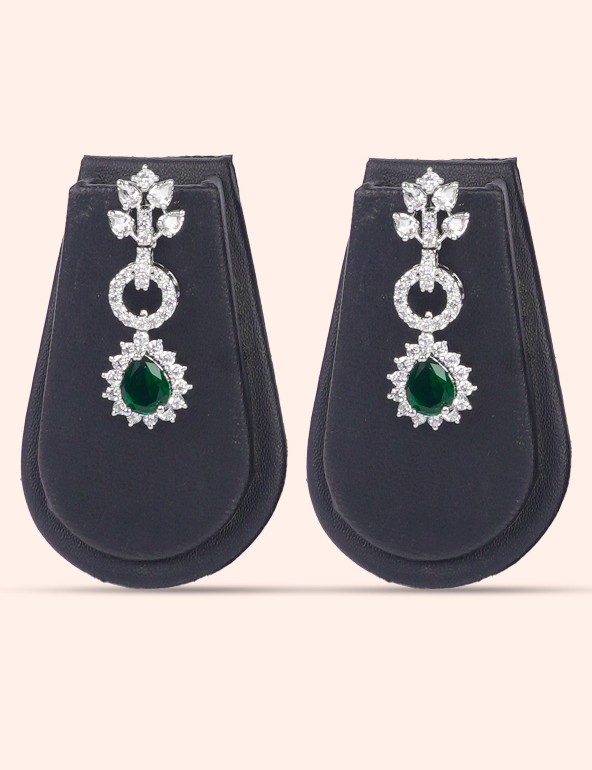 Verdant Queen Collection & Zirconia Diamond Statement Set by N Dazzles Designs