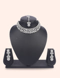 Moonlit Petals & Zirconia Diamond Statement Set by N Dazzles Designs
