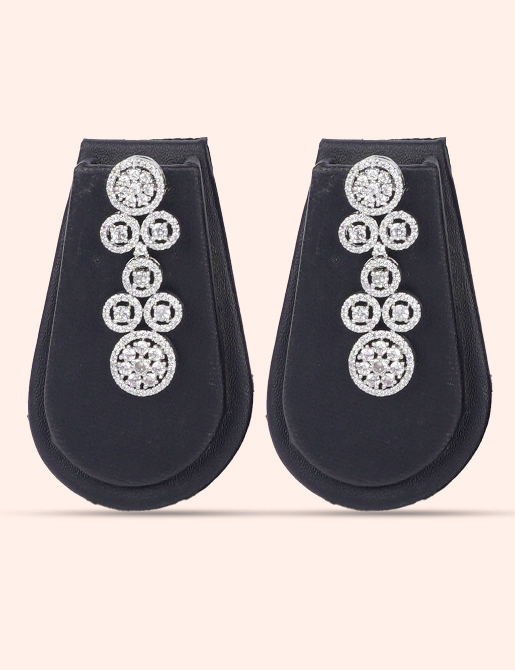 Moonlit Petals & Zirconia Diamond Statement Set by N Dazzles Designs