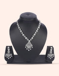 White Layered Set & Zirconia Diamond Statement Set by N Dazzles Designs