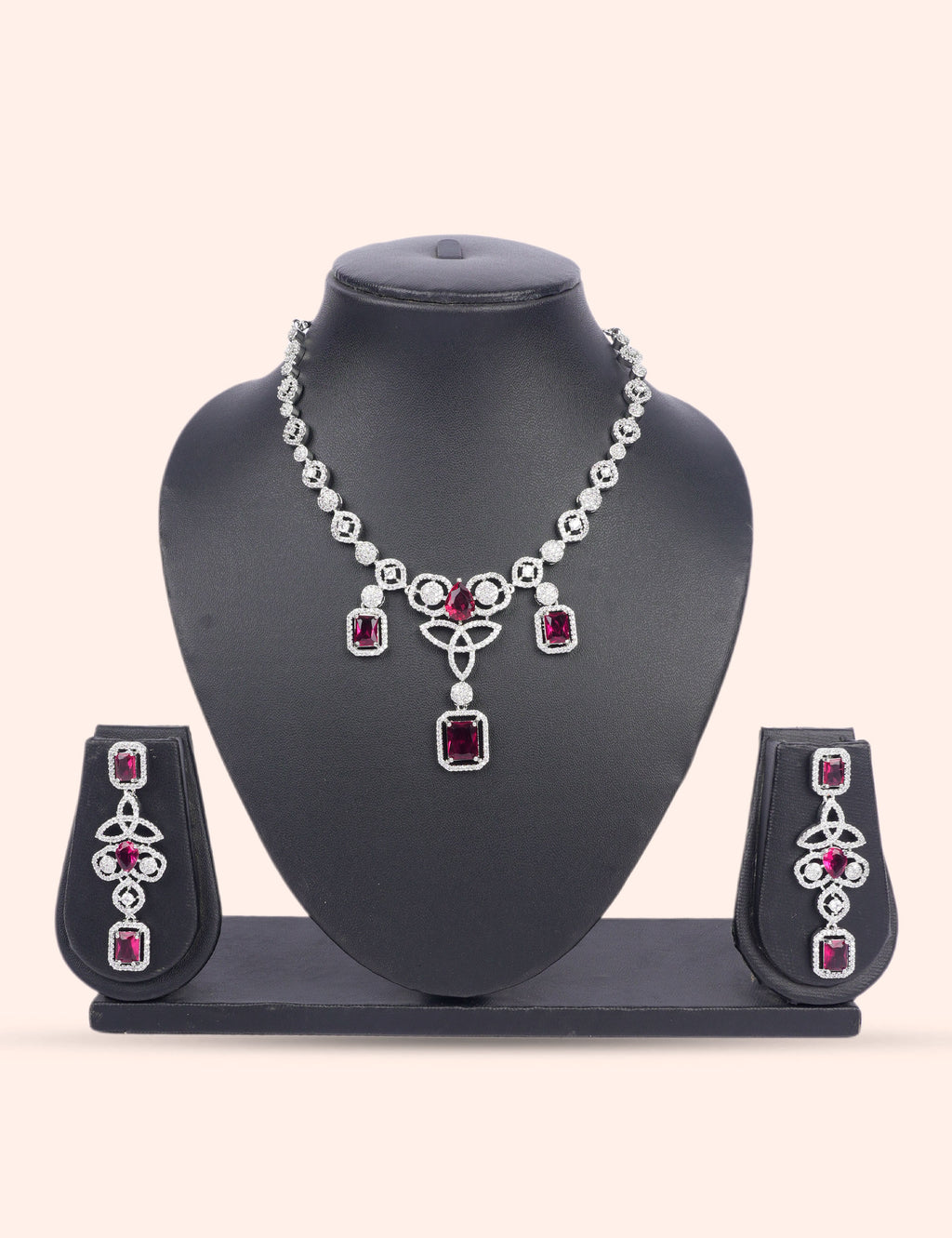 Imperial Zariya Set & Zirconia Diamond Statement Set by N Dazzles Designs