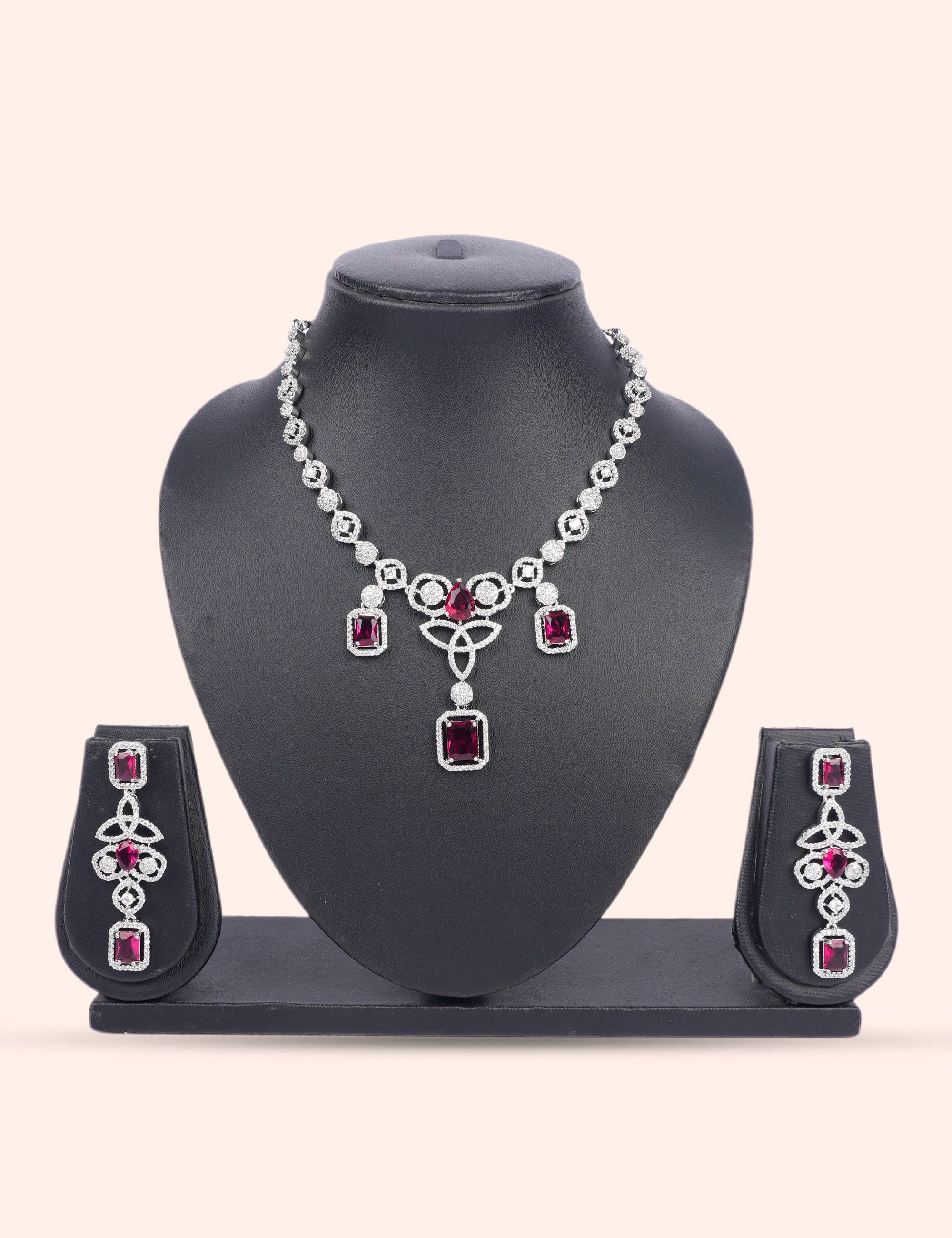Imperial Zariya Set & Zirconia Diamond Statement Set by N Dazzles Designs